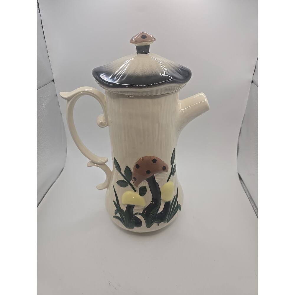 Vintage‎ Arnell's Merry Mushroom Coffee Or Tea Pot